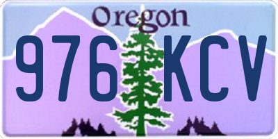 OR license plate 976KCV