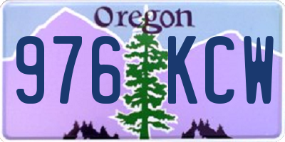 OR license plate 976KCW