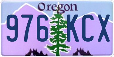 OR license plate 976KCX