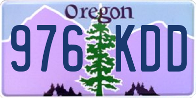 OR license plate 976KDD