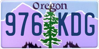 OR license plate 976KDG