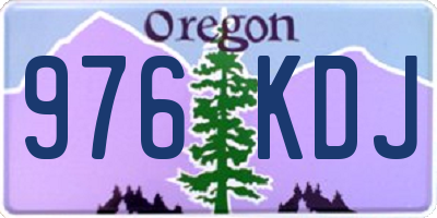 OR license plate 976KDJ