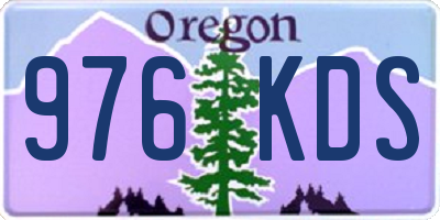 OR license plate 976KDS