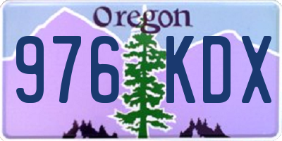 OR license plate 976KDX