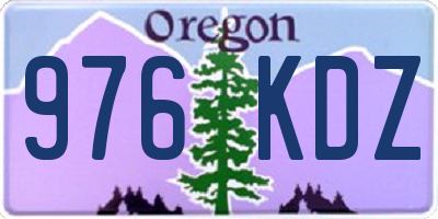 OR license plate 976KDZ