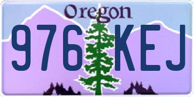 OR license plate 976KEJ