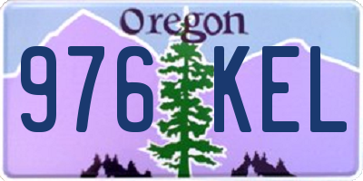 OR license plate 976KEL