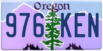 OR license plate 976KEN