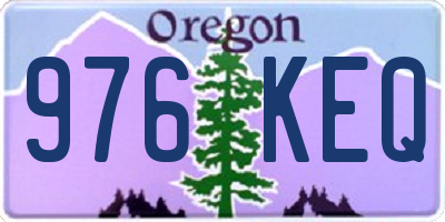 OR license plate 976KEQ