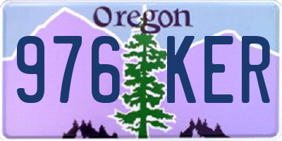 OR license plate 976KER