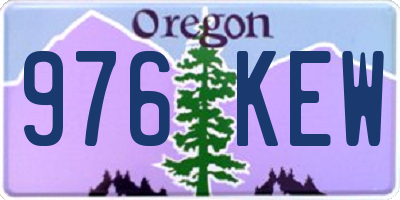 OR license plate 976KEW