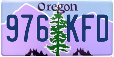 OR license plate 976KFD