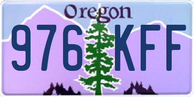 OR license plate 976KFF