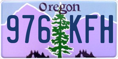OR license plate 976KFH