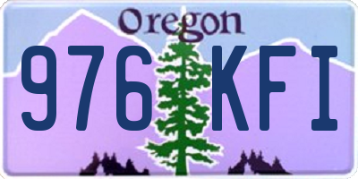 OR license plate 976KFI