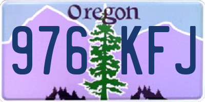 OR license plate 976KFJ