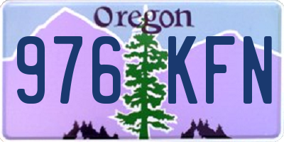 OR license plate 976KFN
