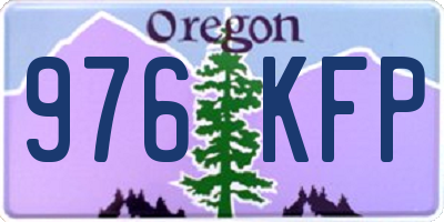 OR license plate 976KFP