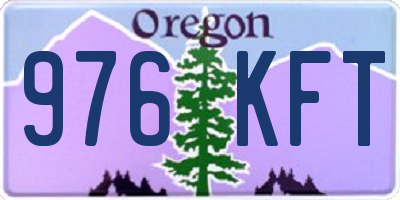 OR license plate 976KFT