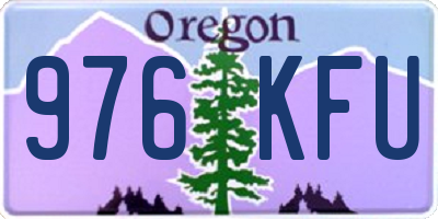 OR license plate 976KFU