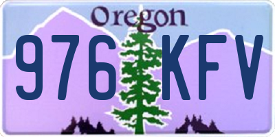OR license plate 976KFV