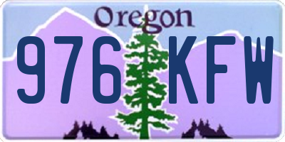 OR license plate 976KFW