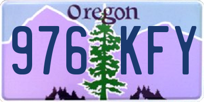 OR license plate 976KFY