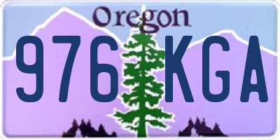 OR license plate 976KGA