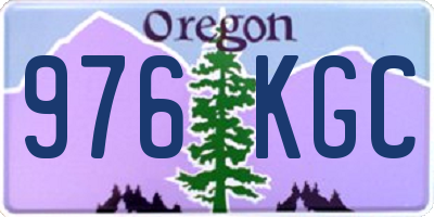 OR license plate 976KGC
