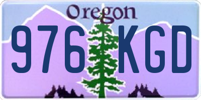 OR license plate 976KGD