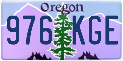 OR license plate 976KGE