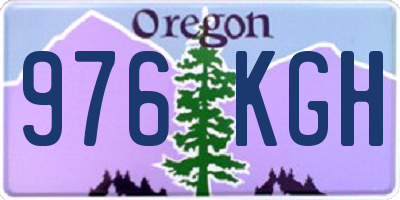 OR license plate 976KGH