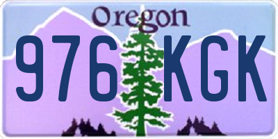 OR license plate 976KGK
