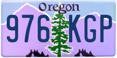 OR license plate 976KGP