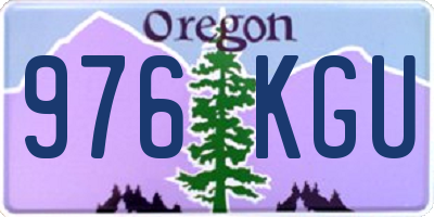 OR license plate 976KGU