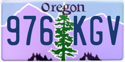 OR license plate 976KGV