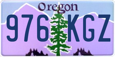 OR license plate 976KGZ