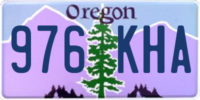 OR license plate 976KHA