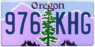 OR license plate 976KHG