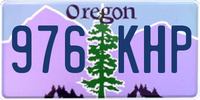 OR license plate 976KHP