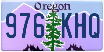 OR license plate 976KHQ