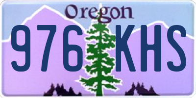 OR license plate 976KHS