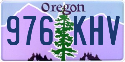 OR license plate 976KHV