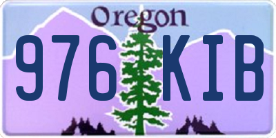 OR license plate 976KIB