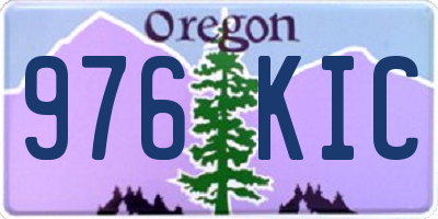 OR license plate 976KIC