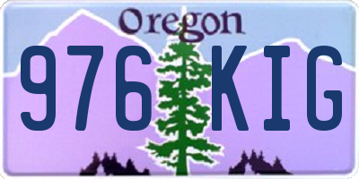 OR license plate 976KIG