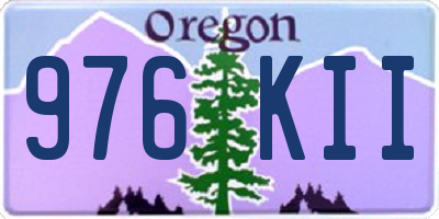 OR license plate 976KII