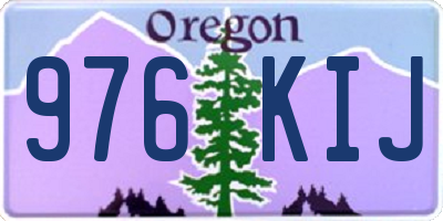 OR license plate 976KIJ