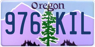 OR license plate 976KIL