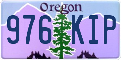 OR license plate 976KIP